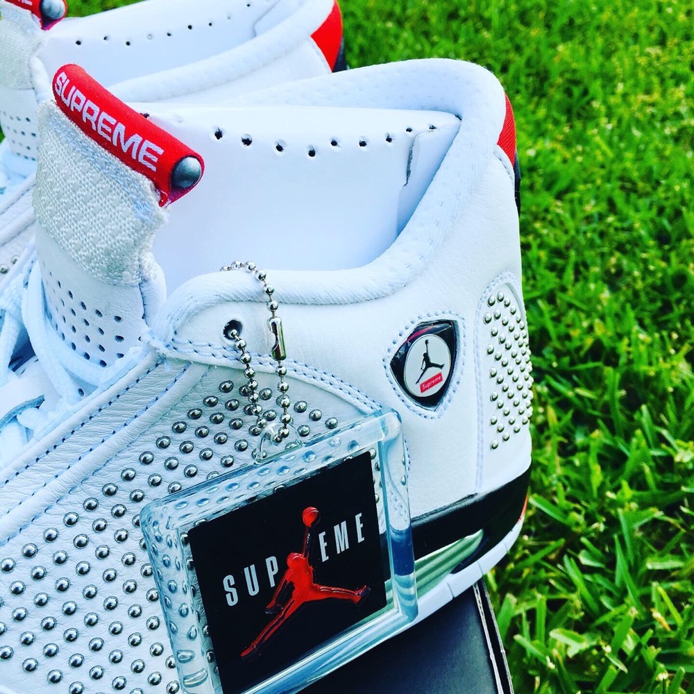 AIR JORDAN RETRO 14 “SUPREME WHITE” - Picture 2 of 8